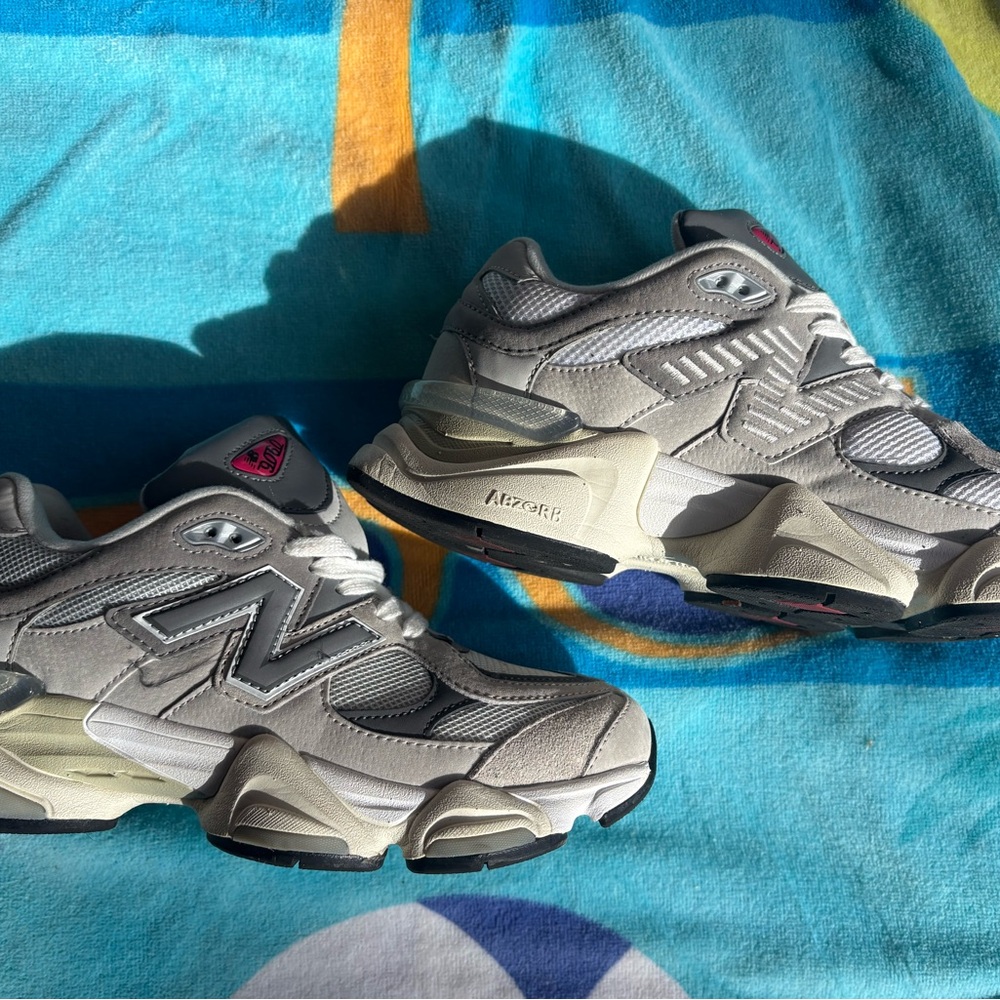 New Balance Beige and Gray Athletic Shoes